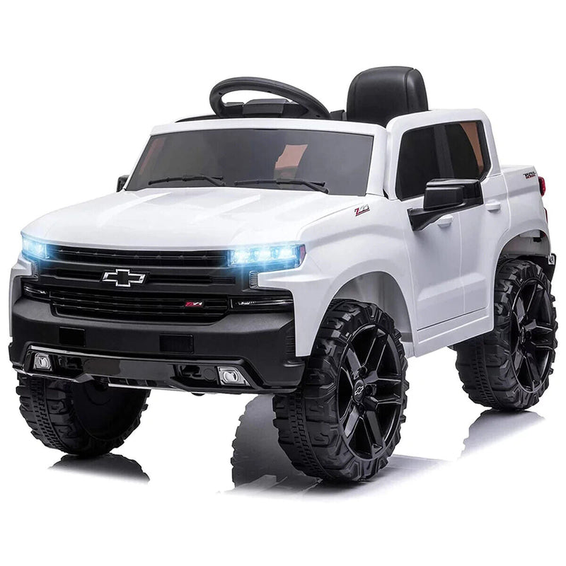 Load image into Gallery viewer, Rev Up the Fun with the Funtok Chevrolet Silverado 12V Electric Ride-On Car for Kids
