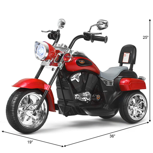 Rev up the Fun with the Honeyjoy 6V Kids Chopper Motorcycle Trike in Red