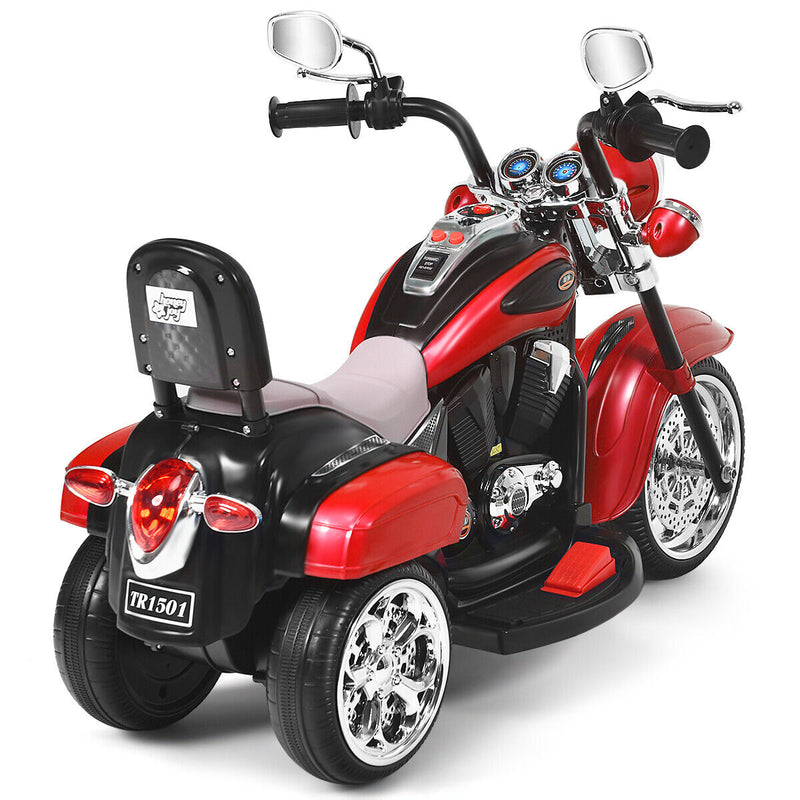 Load image into Gallery viewer, Rev up the Fun with the Honeyjoy 6V Kids Chopper Motorcycle Trike in Red
