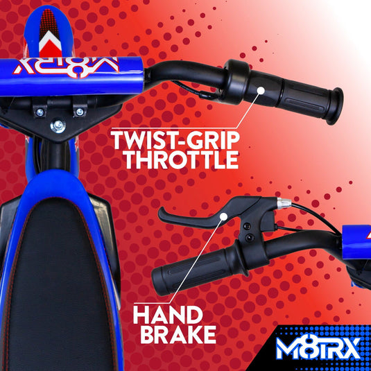 Rev Up the Fun with the M8TRIX Blue 24V Electric Dirt Bike for Kids and Teens