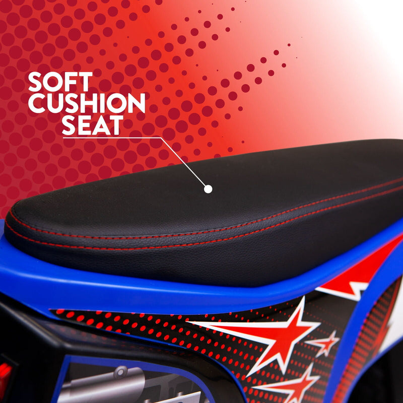 Load image into Gallery viewer, Rev Up the Fun with the M8TRIX Blue 24V Electric Dirt Bike for Kids and Teens
