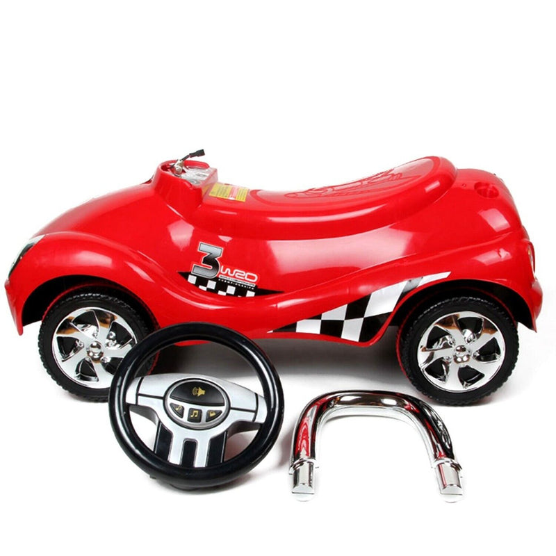 Load image into Gallery viewer, Rev Up the Fun with the Red Gliding Scooter Toy Car - Featuring Sound &amp; Light Effects!
