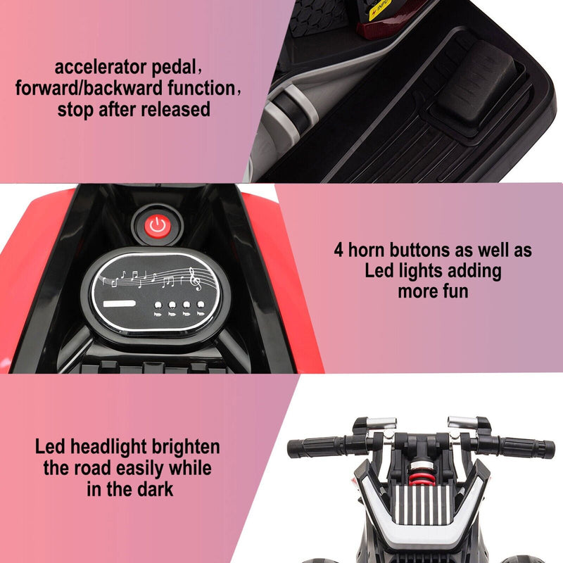 Load image into Gallery viewer, Rev Up the Fun with the Tobbi 12V Electric Trike Motorcycle for Kids
