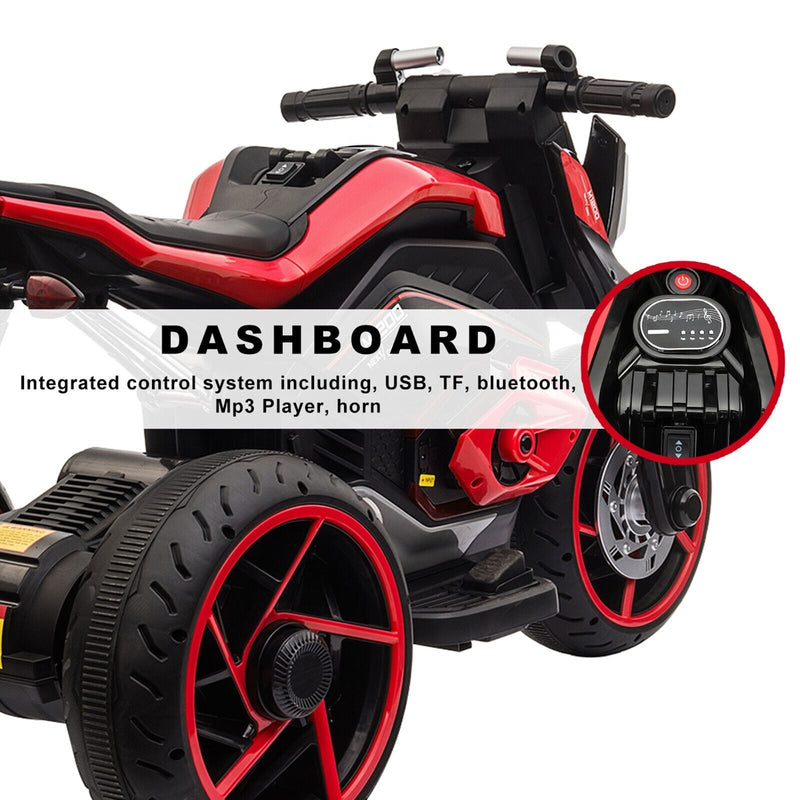 Load image into Gallery viewer, Rev Up the Fun with the Tobbi 12V Electric Trike Motorcycle for Kids
