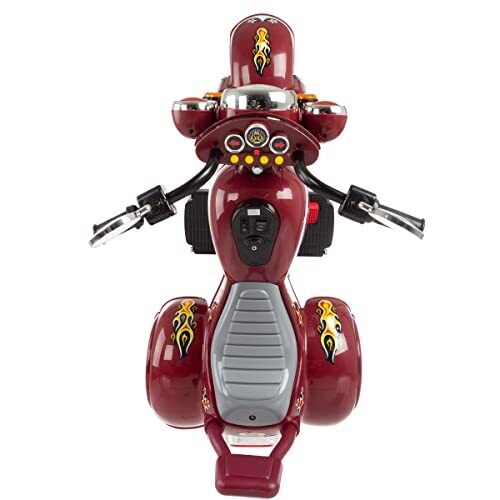 Load image into Gallery viewer, Rev up the Fun with this Red 3-Wheel Chopper Ride-On Toy for Kids - Featuring Reverse and Headlights!
