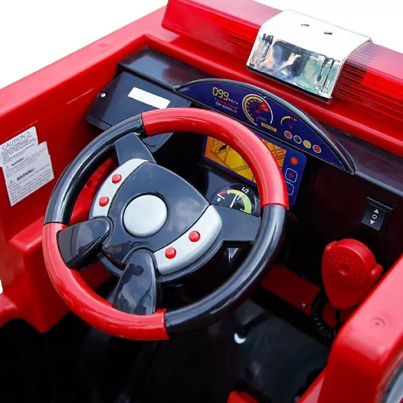 Load image into Gallery viewer, Rev Up Your Child&#39;s Imagination with the Kalee 12-Volt Firetruck Ride-On!
