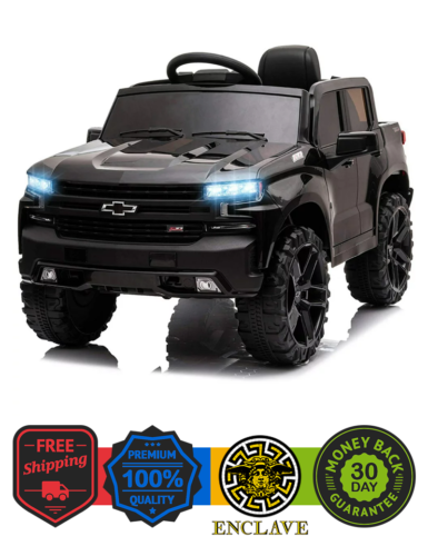 Load image into Gallery viewer, Rev Up Your Child&#39;s Playtime with the Funtok Licensed Chevrolet Silverado Ride-On Car, Complete with Remote Control
