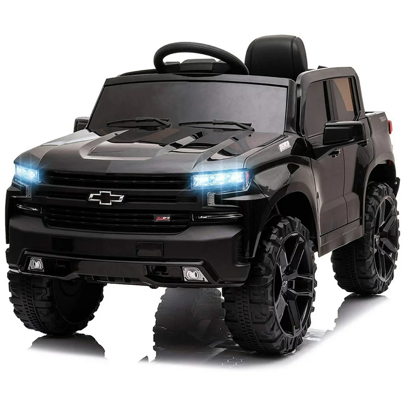 Load image into Gallery viewer, Rev Up Your Child&#39;s Playtime with the Funtok Licensed Chevrolet Silverado Ride-On Car, Complete with Remote Control
