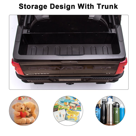 Rev Up Your Child's Playtime with the Funtok Licensed Chevrolet Silverado Ride-On Car, Complete with Remote Control