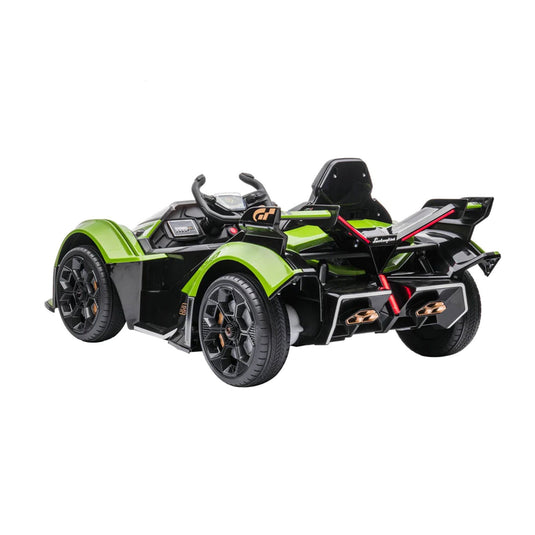Rev Up Your Child's Playtime with the Lamborghini Gran Turismo V12 Vision Battery-Powered Ride-On Toy (Open Box)