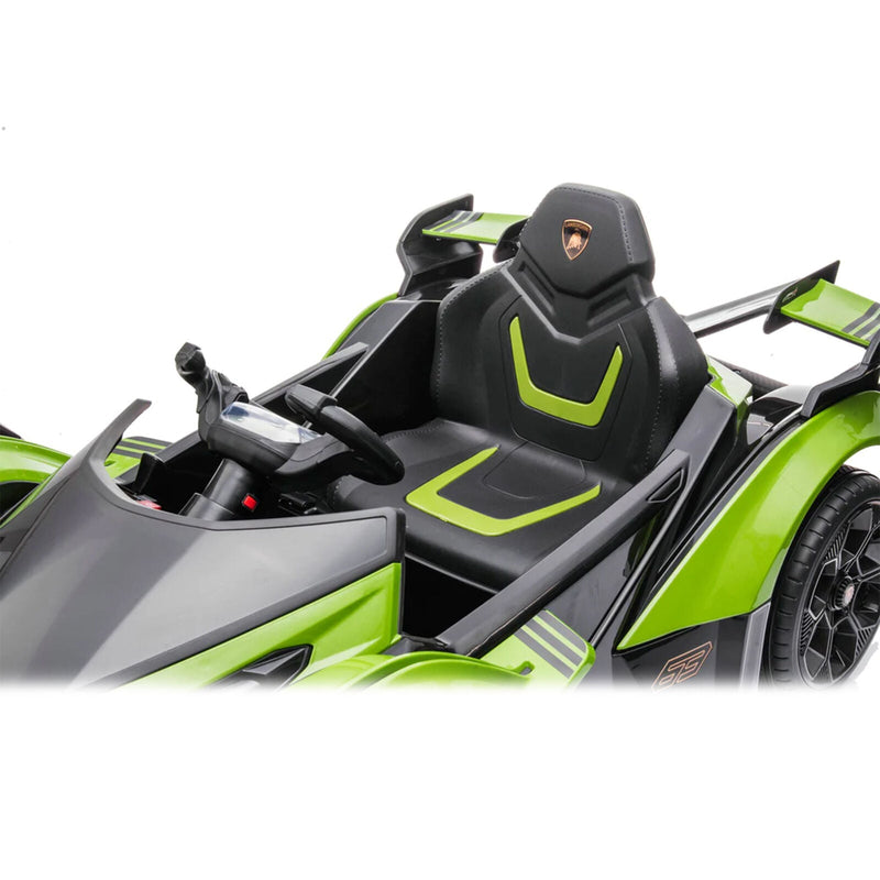 Load image into Gallery viewer, Rev Up Your Child&#39;s Playtime with the Lamborghini Gran Turismo V12 Vision Battery-Powered Ride-On Toy (Open Box)
