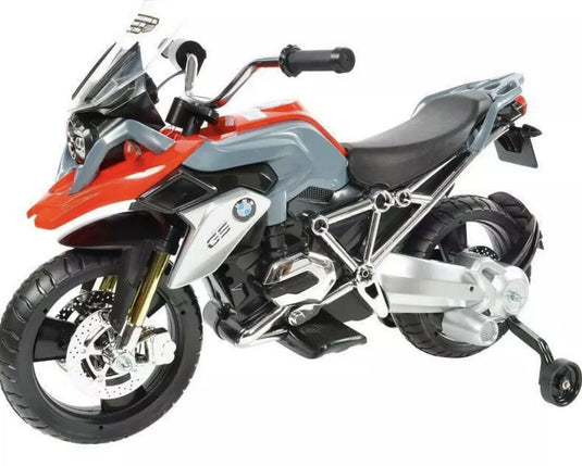 Rev Up Your Child's Playtime with the Rollplay 6V BMW Motorcycle R 1200 GS in Red and Gray - Distressed Box Included!