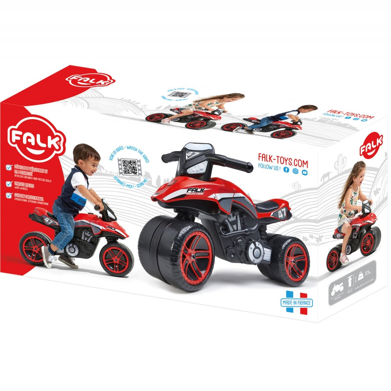 Load image into Gallery viewer, Rev Up Your Ride with FALK Rider Racing Red Wide Wheels - Now Available!
