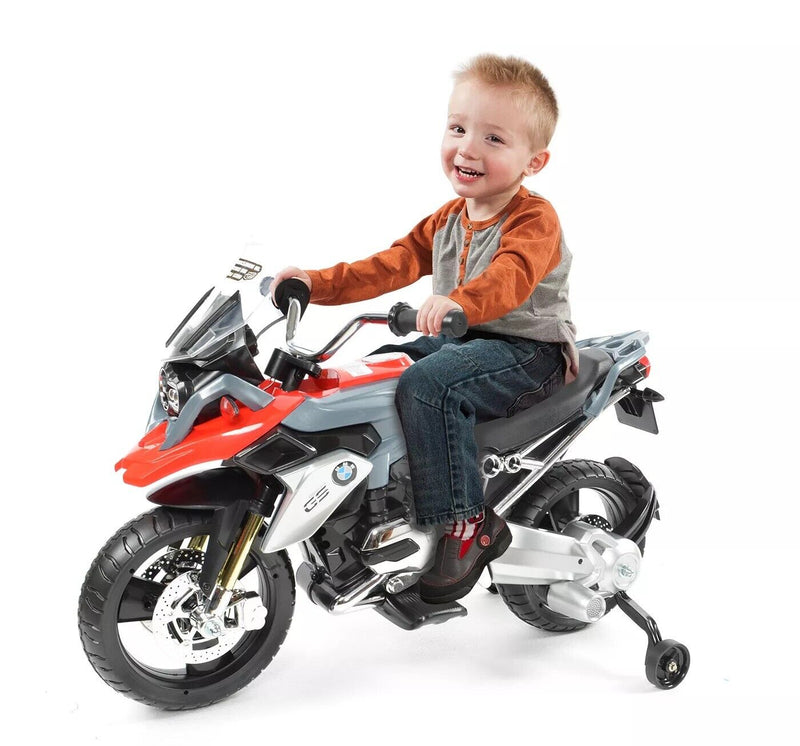 Load image into Gallery viewer, Rev Up Your Ride with the Rollplay BMW 6V Motorcycle in Red/Gray
