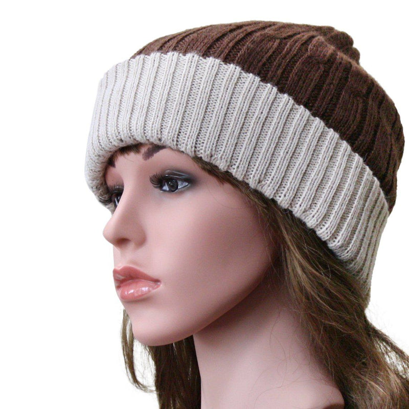 Load image into Gallery viewer, Reversible Cabled 100% Alpaca Knit Hat
