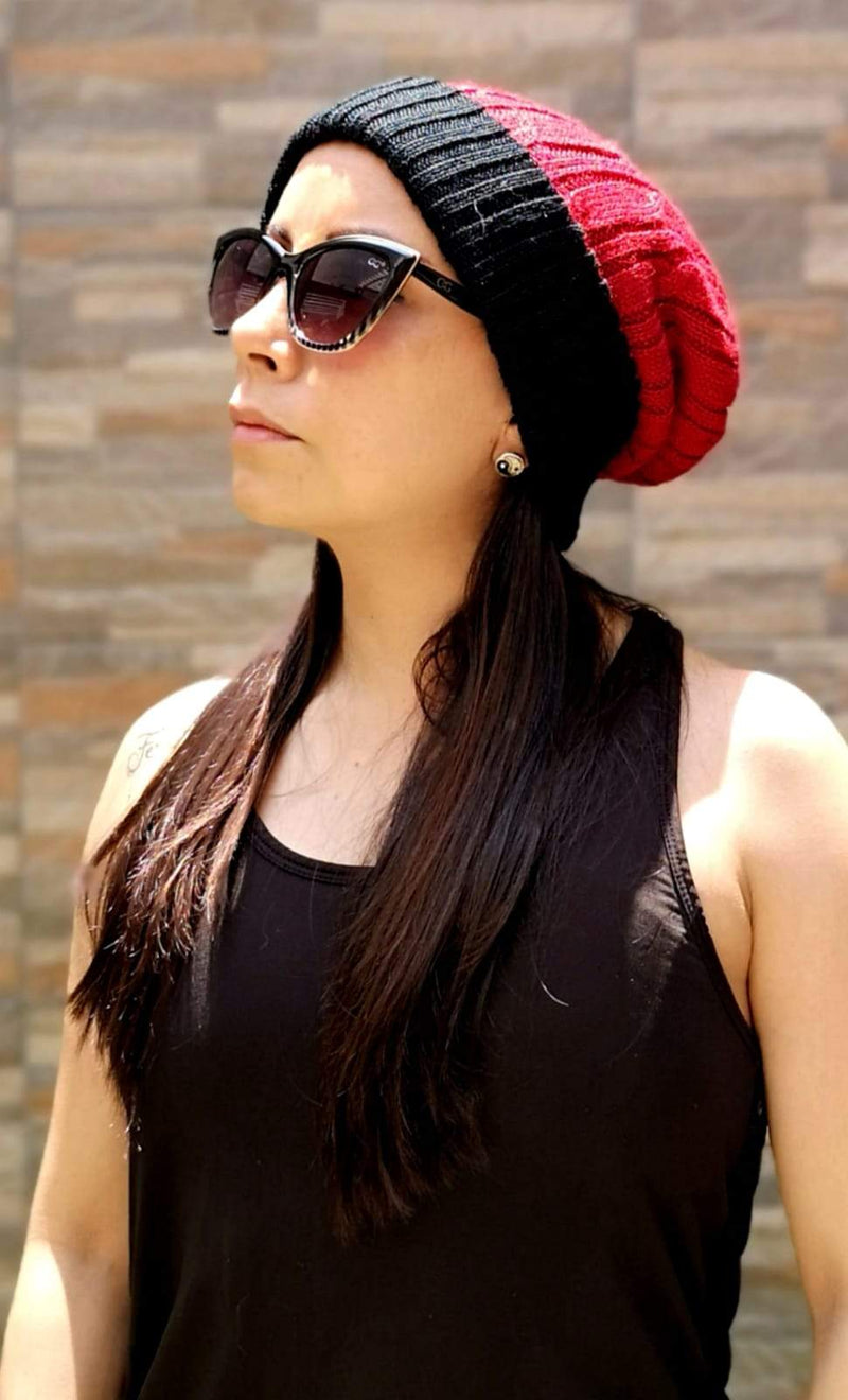 Load image into Gallery viewer, Reversible Cabled 100% Alpaca Knit Hat
