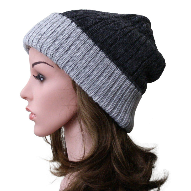 Load image into Gallery viewer, Reversible Cabled 100% Alpaca Knit Hat

