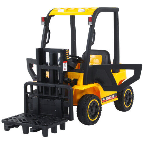 Revolutionize Playtime with the 12V7A Electric Frame Lifting Rod Ride-On Forklift for Kids: 3 Speeds and LED Lights Included!