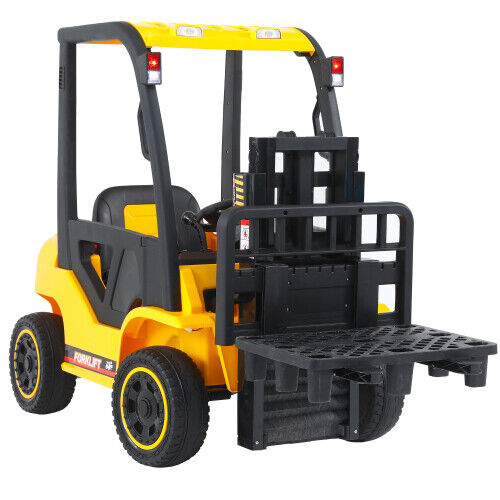 Load image into Gallery viewer, Revolutionize Playtime with the 12V7A Electric Frame Lifting Rod Ride-On Forklift for Kids: 3 Speeds and LED Lights Included!
