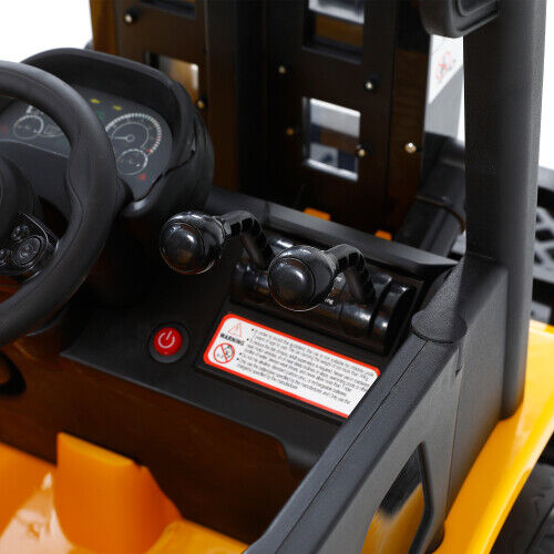 Load image into Gallery viewer, Revolutionize Playtime with the 12V7A Electric Frame Lifting Rod Ride-On Forklift for Kids: 3 Speeds and LED Lights Included!
