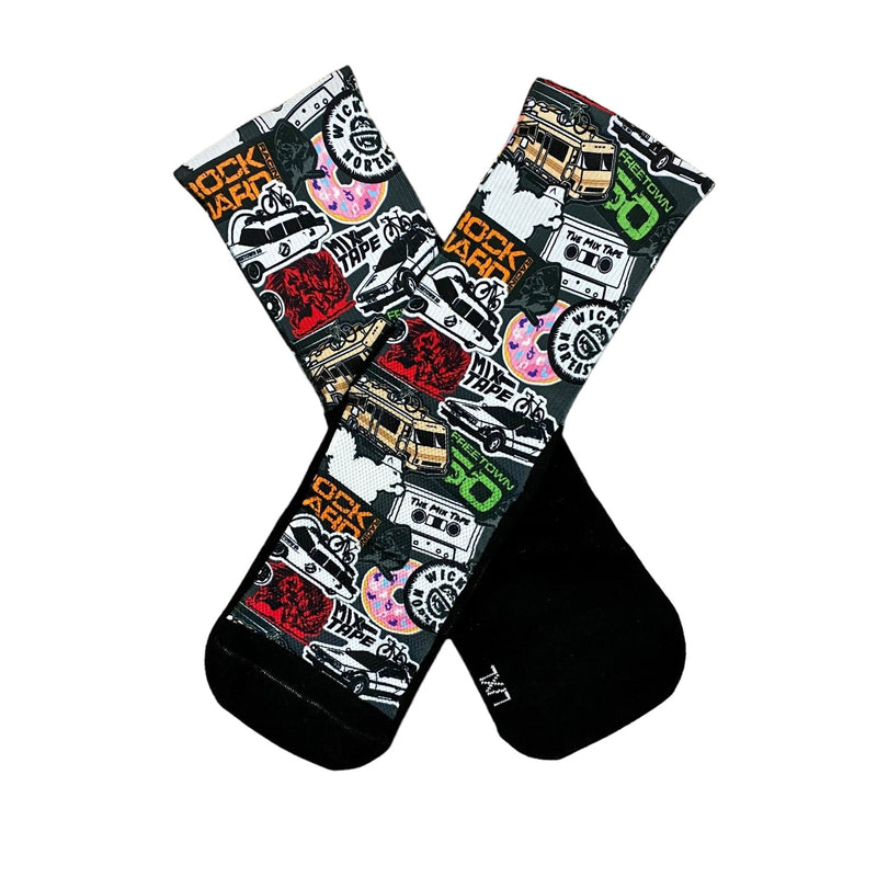 Load image into Gallery viewer, RHR Sticker Pack SUB6 6" Socks
