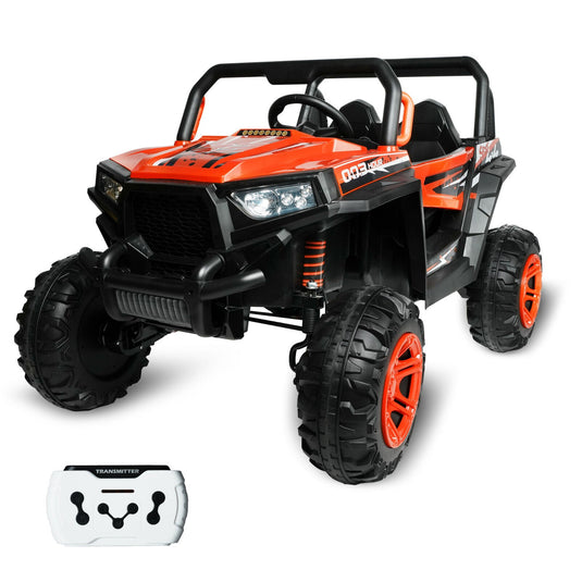 Ride in Style: 2 Seater Kids Electric Car with RC, Music, and APP Control by LUCKYERMORE