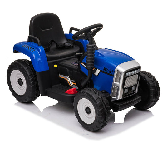 Ride in Style with the LUCKYERMORE 12V Electric Tractor Trailer for Kids