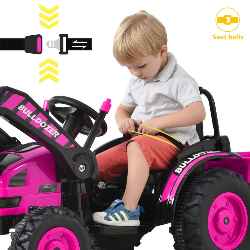Load image into Gallery viewer, Ride-On Bulldozer Toy with Digger Scoop for Toddlers - Perfect for Construction Playtime!
