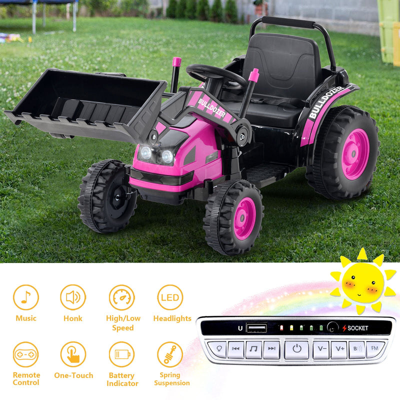Load image into Gallery viewer, Ride-On Bulldozer Toy with Digger Scoop for Toddlers - Perfect for Construction Playtime!
