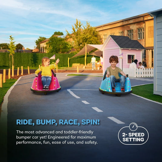 12V Electric Ride-On Car for Toddlers and Kids, 2-Speed, Ages 1-5 Years