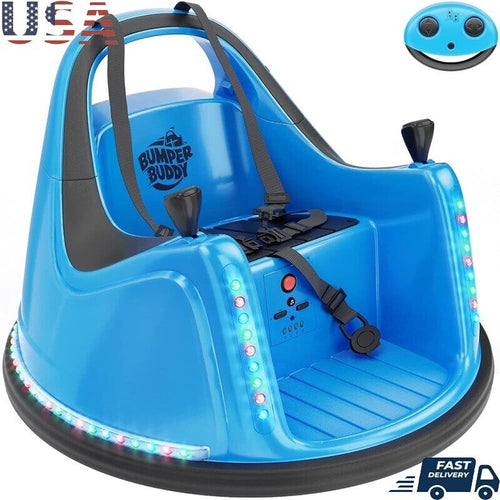 12V Electric Ride-On Car for Kids with Remote Control and 2-Speed Bumping Toy for Toddlers