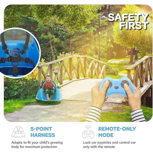 12V Electric Ride-On Car for Kids with Remote Control and 2-Speed Bumping Toy for Toddlers