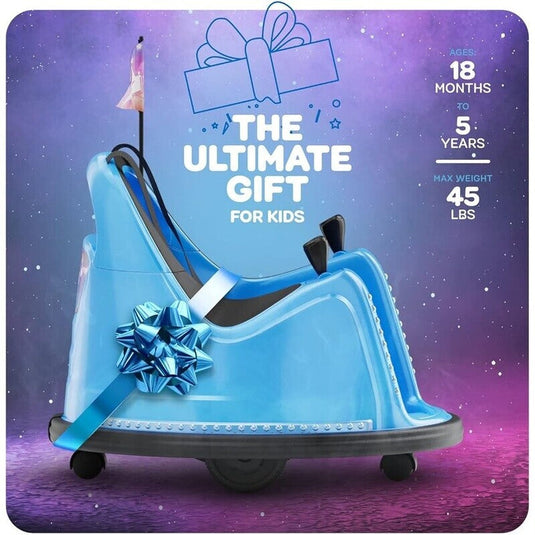 12V Electric Ride-On Car for Kids with Remote Control and 2-Speed Bumping Toy for Toddlers