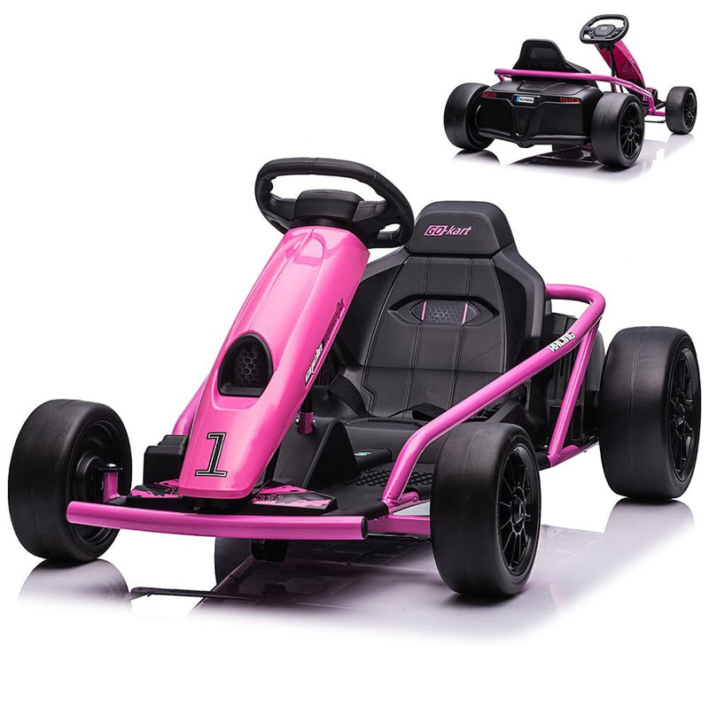 Load image into Gallery viewer, 24V Electric Ride-On Go-Kart for Kids High-Speed Drifting Car Toy
