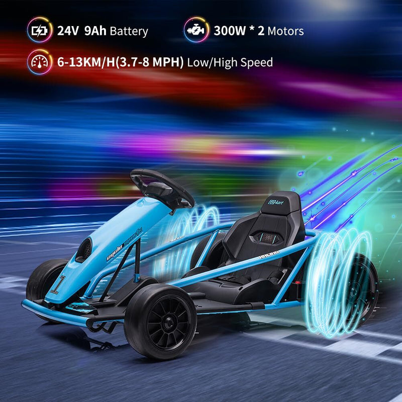 Load image into Gallery viewer, 24V Electric Ride-On Go-Kart for Kids High-Speed Drifting Car Toy
