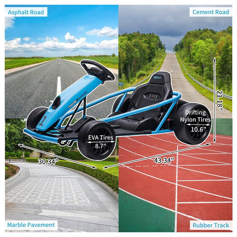 Load image into Gallery viewer, 24V Electric Ride-On Go-Kart for Kids High-Speed Drifting Car Toy
