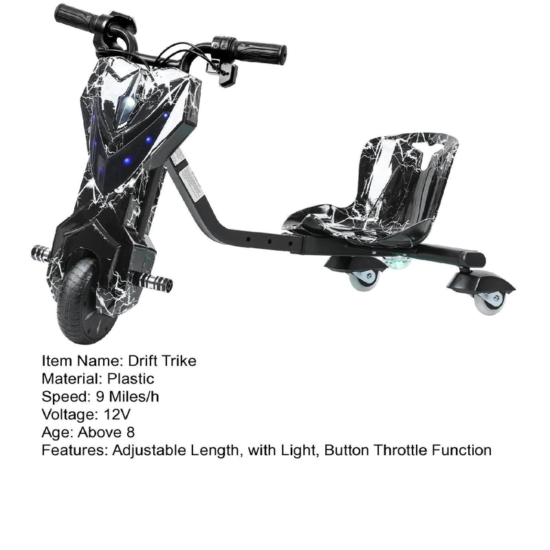 Load image into Gallery viewer, Kids Ride-On Drift Tricycle with Large Wheels for Ages 8 and Up
