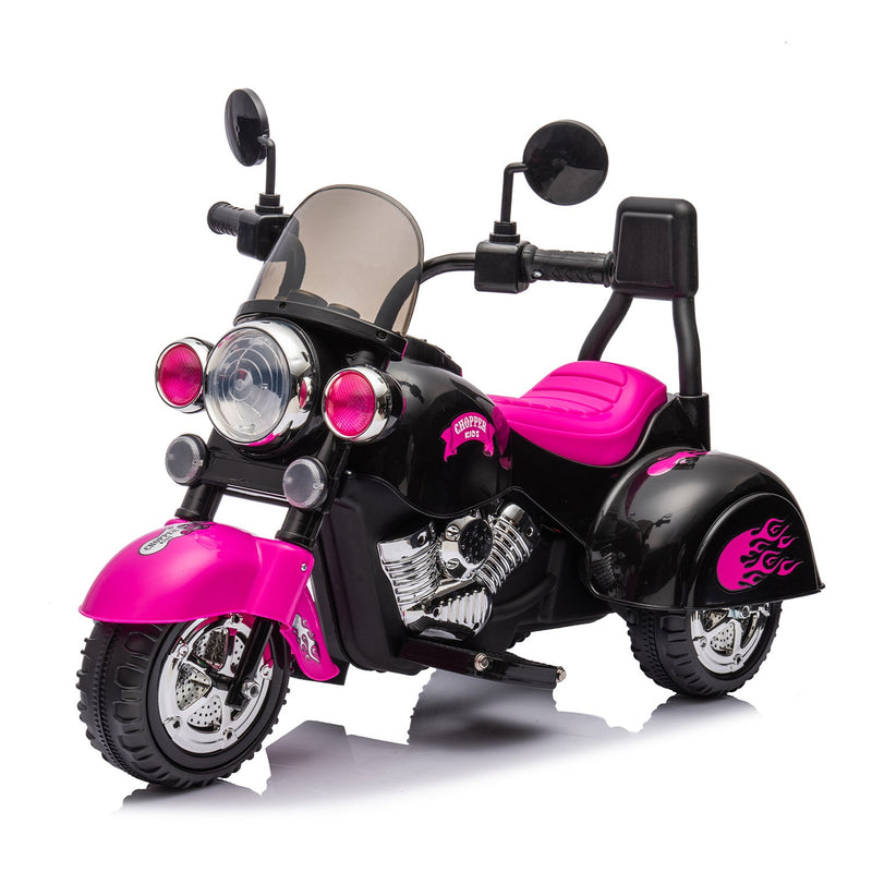 Load image into Gallery viewer, Electric 6V 3-Wheel Ride-On Motorcycle with LED Lights for Toddlers and Kids
