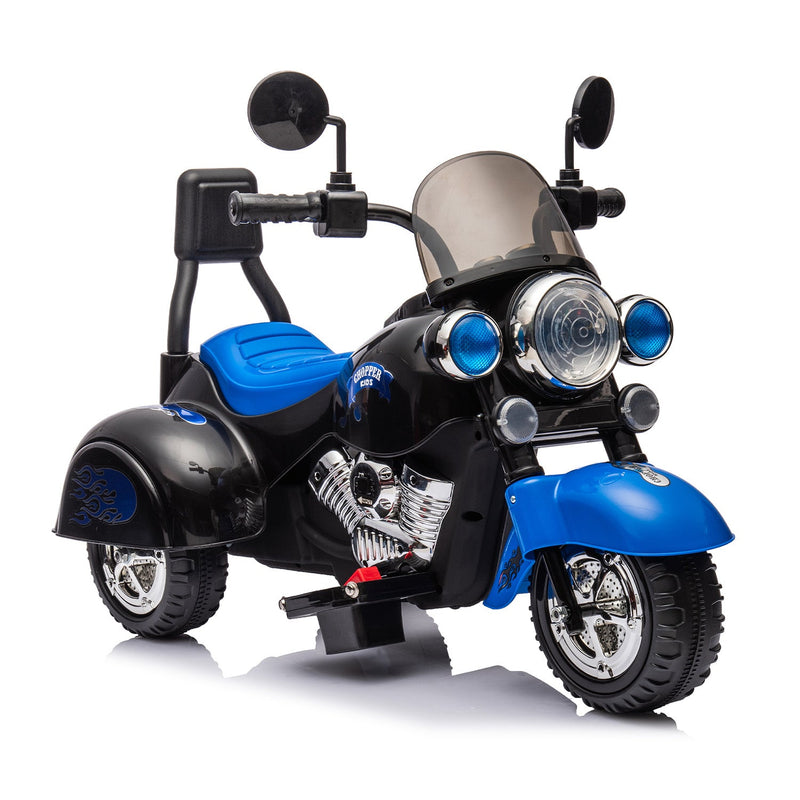 Load image into Gallery viewer, Electric 6V 3-Wheel Ride-On Motorcycle with LED Lights for Toddlers and Kids
