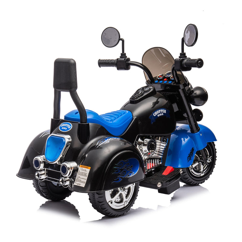 Load image into Gallery viewer, Electric 6V 3-Wheel Ride-On Motorcycle with LED Lights for Toddlers and Kids
