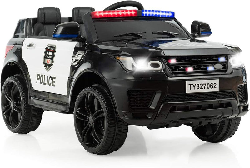 Load image into Gallery viewer, 12V Electric Ride-On Police Car for Kids with Siren, Flashing Lights, and Horn
