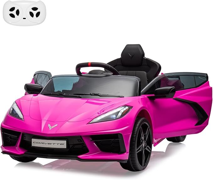 Load image into Gallery viewer, 12V Battery-Powered Ride-On Sports Car for Kids Licensed Corvette Model
