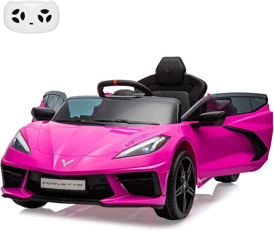 12V Battery-Powered Ride-On Sports Car for Kids Licensed Corvette Model