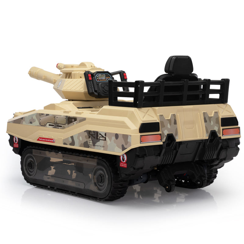 Load image into Gallery viewer, 24V Ride-On Thunder Tank Car with Fighting Cannon and Rotating Turret
