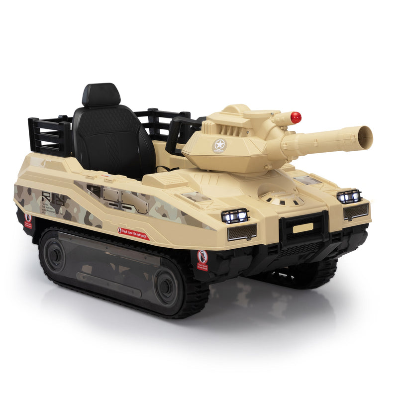 Load image into Gallery viewer, 24V Ride-On Thunder Tank Car with Fighting Cannon and Rotating Turret
