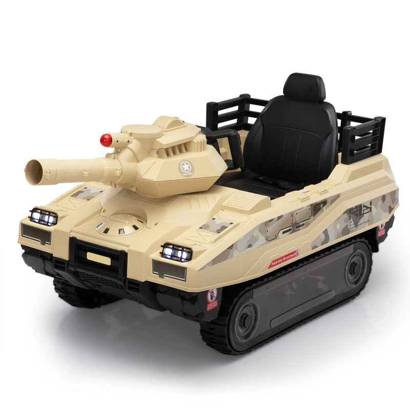 Load image into Gallery viewer, 24V Ride-On Thunder Tank Car with Fighting Cannon and Rotating Turret
