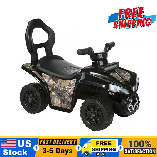 Camo Ride-On Toy Car with Storage Seat and 3 Animal Sounds