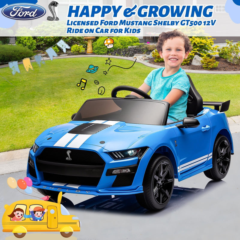Load image into Gallery viewer, 12V Powered Ride-On Ford Mustang Shelby Toy Car for Kids
