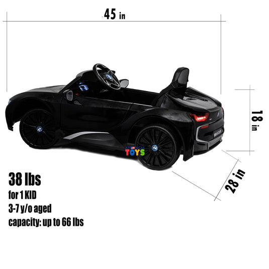 12V Licensed BMW Kids Ride-On Coupe with RC, MP3, and Single Seat in Multiple Colors