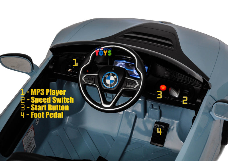 Load image into Gallery viewer, 12V Licensed BMW Kids Ride-On Coupe with RC, MP3, and Single Seat in Multiple Colors
